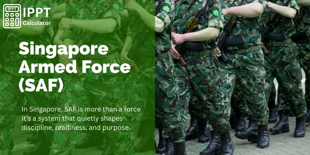 Singapore Armed Forces (SAF) discipline and IPPT fitness calculator.