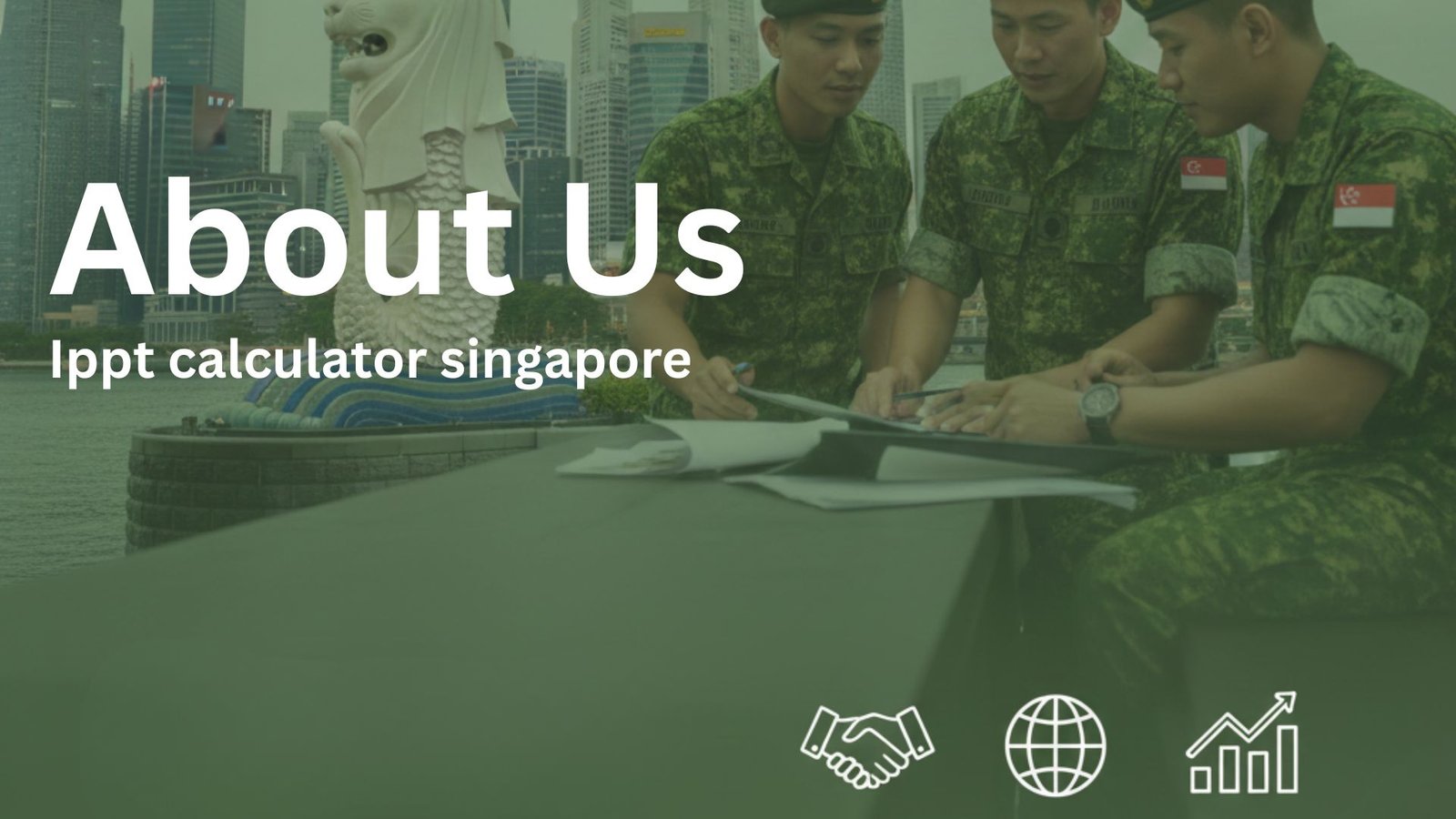 Illustration representing the IPPT Calculator About Us section showing mission, purpose, and team concept